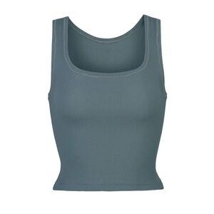 SKIMS Cotton Rib Tank Top - Kyanite Blue